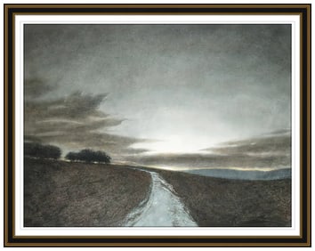Greg Mort Large Original Watercolor Painting Signed Framed Landscape Artwork SBO