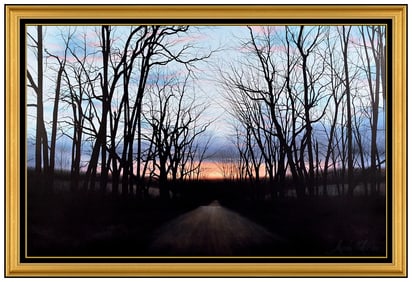 Alexander Volkov Large Original Giclee on Canvas Landscape Signed Framed Artwork