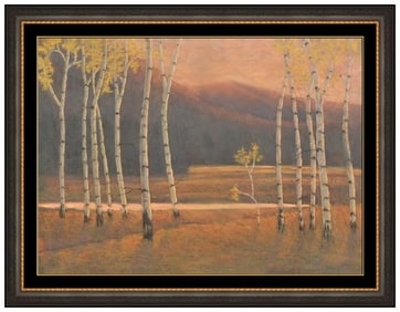 Paul Waldum Large Original Landscape Pastel Painting Signed Framed Realism Art