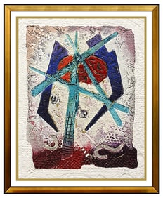 David Dodsworth Etching Original Signed Authentic Artwork Color Akkadia Painting