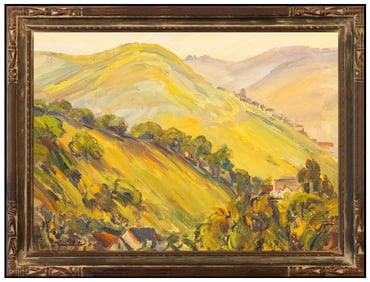 Donna Schuster Original Oil On Board Painting Signed California Landscape Art