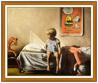 Douglas Hofmann Large Oil Painting On Canvas Original Signed Children Portrait