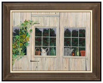 Gladys Nelson Smith Original Oil Painting On Canvas Signed Still Life Framed Art