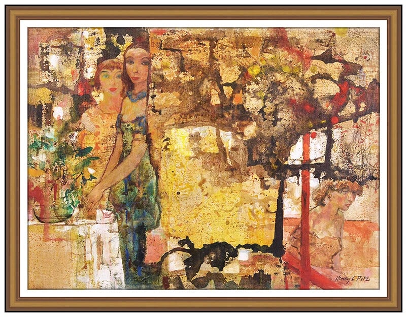 Henry Clarence Pitz Large Original Oil Painting On Canvas Figurative Signed Art (1 of 5)