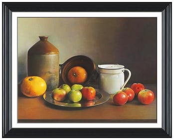 Andrew Hemingway Original Pastel Painting On Board Still Life Signed Framed Art