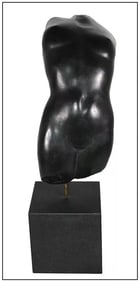 Anita Huffington Original Bronze Sculpture Dark Moonrise Female Figure Signed
