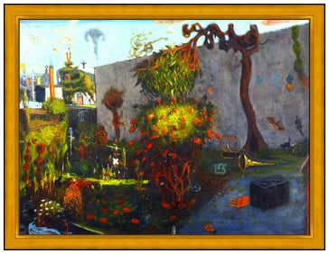 Gregory Crane Large Original Oil Painting On Canvas Signed Framed Cityscape Art