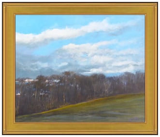 David Grafton Original Acrylic Painting On Canvas Signed Landscape Framed Art