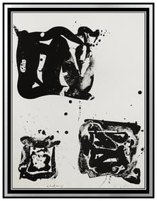 Sam Francis Third Stone Original Hand-Signed Large Color Lithograph Abstract Framed Art