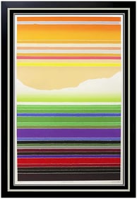 Arthur Secunda Original Abstract Serigraph Painting Signed Framed Large Artwork