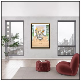 Larry Rivers Golden Tales Original Hand-Colored Lithograph Signed Framed Art