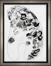 Jim Dine Original Hand-Signed Etching Abstract Palette Modern Framed Artwork