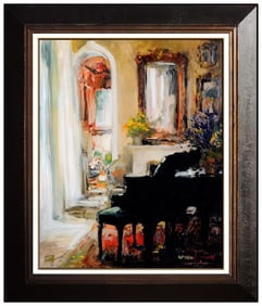 Stephen Shortridge Summer Breeze Original Embellished Giclee Signed Actor Music Canvas