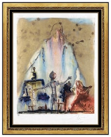 Salvador Dali Tancreds Choice Original Hand-Signed Lithograph Marquis De Sade Framed