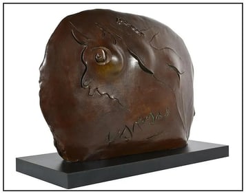 Reuben Nakian Europa The Bull Original Signed Bronze Female Sculpture Framed Art