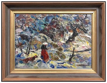 John Costigan Original Landscape Oil Painting Signed Framed Board