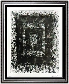 Sam Francis SF.234 Original Hand-Signed Large Color Lithograph Abstract Framed Art