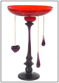 Salvador Dali Original Daum Studios Pate De Verre Calice Glass Full-Round Sculpture