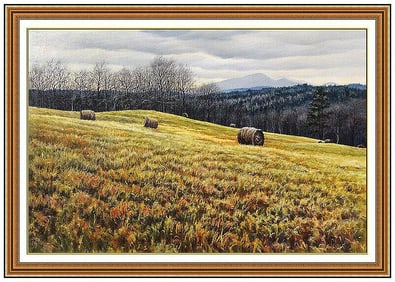 Brian Kliewer Original Rural Landscape Oil Painting Signed Framed Canvas