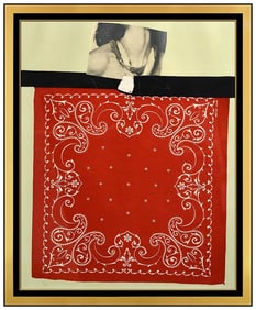 Jim Dine Throat Original Hand-Signed Color Screenprint Contemporary Pop Framed Art