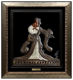 Erte Bronze Wall Relief Sculpture Signed Romain De Tirtoff Art Deco Original