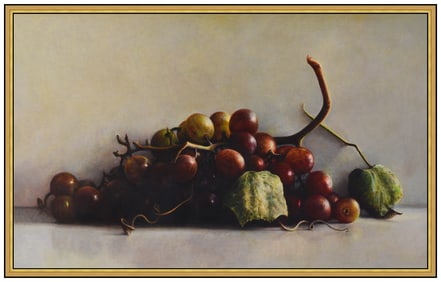James Del Grosso Large Still Life Oil Painting Signed Framed Original Artwork