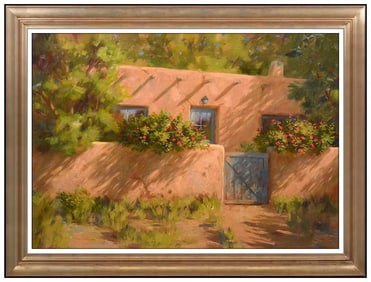 Roger Williams Original Oil Painting Canvas Signed Framed Wall Artwork