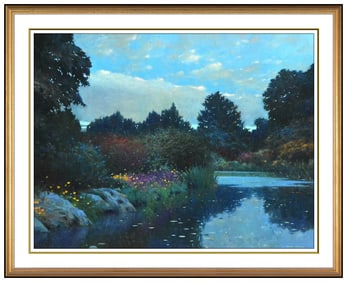 Allan Myndzak Original Oil Painting Board Landscape Signed Framed Artwork