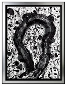 Sam Francis SF-314 Color Lithograph Abstract Original Hand Signed Framed Artwork