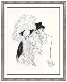 Al Hirschfeld Love Among The Ruins Etching Print Original Signed Framed Artwork