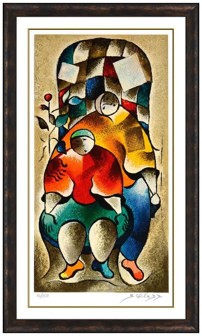 David Schluss Harmony In Moments Serigraph Original Signed Color Framed Artwork (1 of 6)