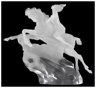 Misha Frid Heavens Rein Original Acrylic Sculpture Female Horse Signed Artwork