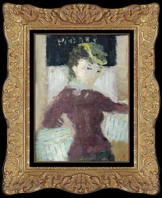 Dietz Edzard Original Oil Painting Canvas Portrait Vintage Signed Framed Artwork