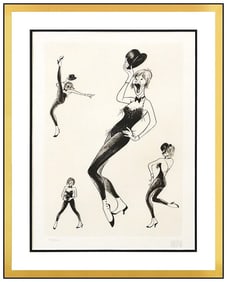 Al Hirschfeld Shirley MacLaine Original Etching Caricature Hand Signed Framed Art