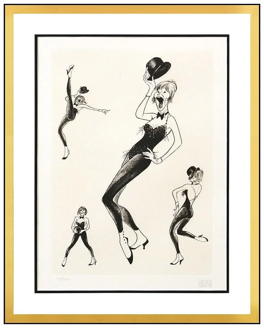 Al Hirschfeld Shirley MacLaine Original Etching Caricature Hand Signed Framed Art (1 of 5)