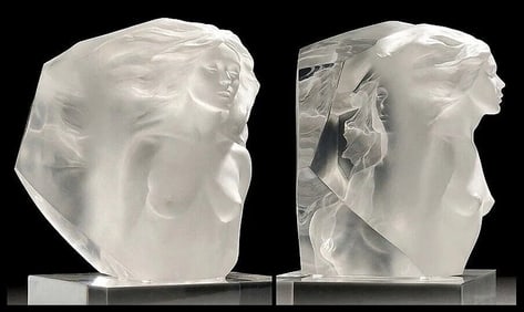 Frederick Hart Memoir Acrylic Sculpture Original Female Bust Signed Rare Artwork