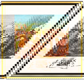 Salvador Dali Velasquez La Reddition de Breda Lithograph Hand Signed Artwork: This Lot Includes:Gallery Coa & Free Domestic Shipping (*Insurance And International Shipping For An Additional charge)Artist: Salvador Dali Title: Velasquez (La Reddition De Breda)Medium: Lithograph