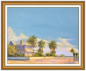 Robert Cardinal Beach Landscape Oil Painting on Canvas Signed Framed Artwork