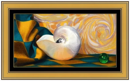 Judith Goldsmith Still Life Painting on Canvas Signed Framed Original Artwork
