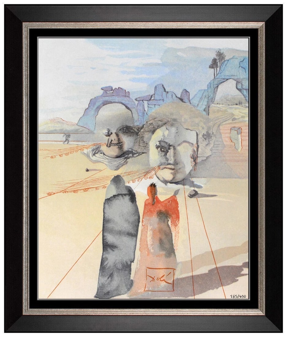 Salvador Dali Avarice Prodigality Divine Comedy Ceramic Signed Surreal Artwork (1 of 5)