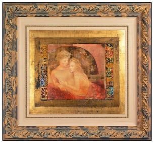 Csaba Markus Male and Female Portrait Oil Painting on Board Signed Original Art