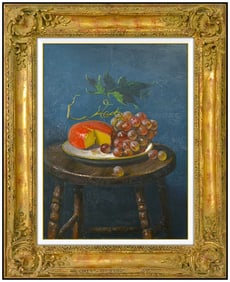 Joseph Sheppard Still Life Oil Painting on Board Signed Original Framed Artwork