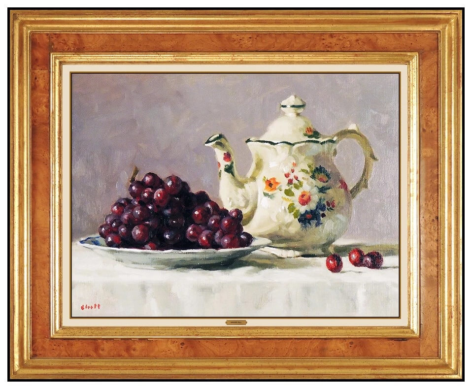 Gregory Hull Still Life Fruit Oil Painting on Canvas Signed Original Artwork (1 of 6)