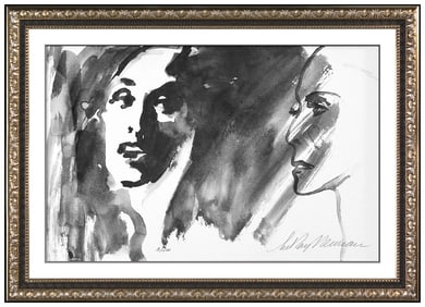 Leroy Neiman Martha Graham Hand Signed Lithograph Female Portrait Dance Artwork