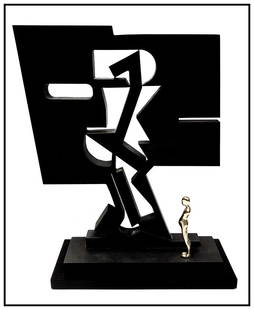 Ernest Trova Falling Man Gox Bronze Sculpture Hand Signed Full Round Modern Artwork: This lot includes:Gallery COA & free domestic shipping (*insurance and international shipping for an additional charge)Artist: Ernest TrovaTitle: Falling Man GoxMedium: BronzeSize: 11" x 8"Signed: in