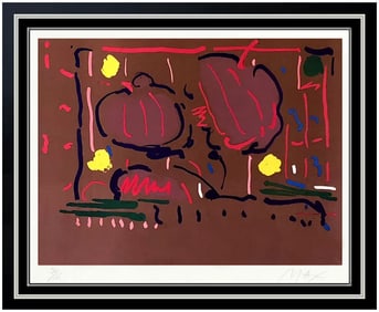 Peter Max Earth Flowers Color Silkscreen Hand Signed Pop Vintage Cosmic Artwork