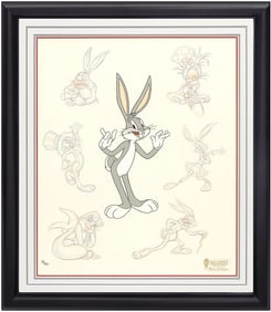 Bob Clampett Bugs Bunny Sericel Hand Painted Animation Cel Warner Bros Signed Art