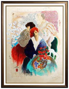 Roy Fairchild Woodard Jeunesse Embellished Serigraph on Canvas Signed Framed Art: This lot includes:Gallery COA & free domestic shipping (*insurance and international shipping for an additional charge)Artist: Roy Fairchild WoodardTitle: JeunesseMedium: Embellished Serigraph On Canv