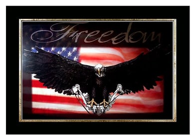 Bill Mack Harley Davidson Signed Lithograph Sculpture Original Artwork Painting Combo