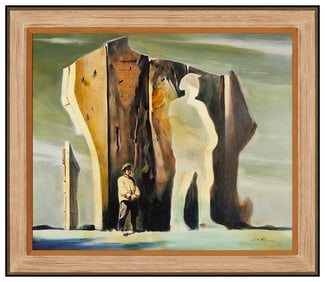 Marc Klionsky Landscape Portrait Oil Painting on Canvas Signed Framed Original Artwork